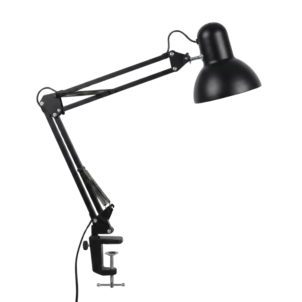 LED Tischlampe mit Gelenkarm – Klemmbefestigung, verstellbar, Metall