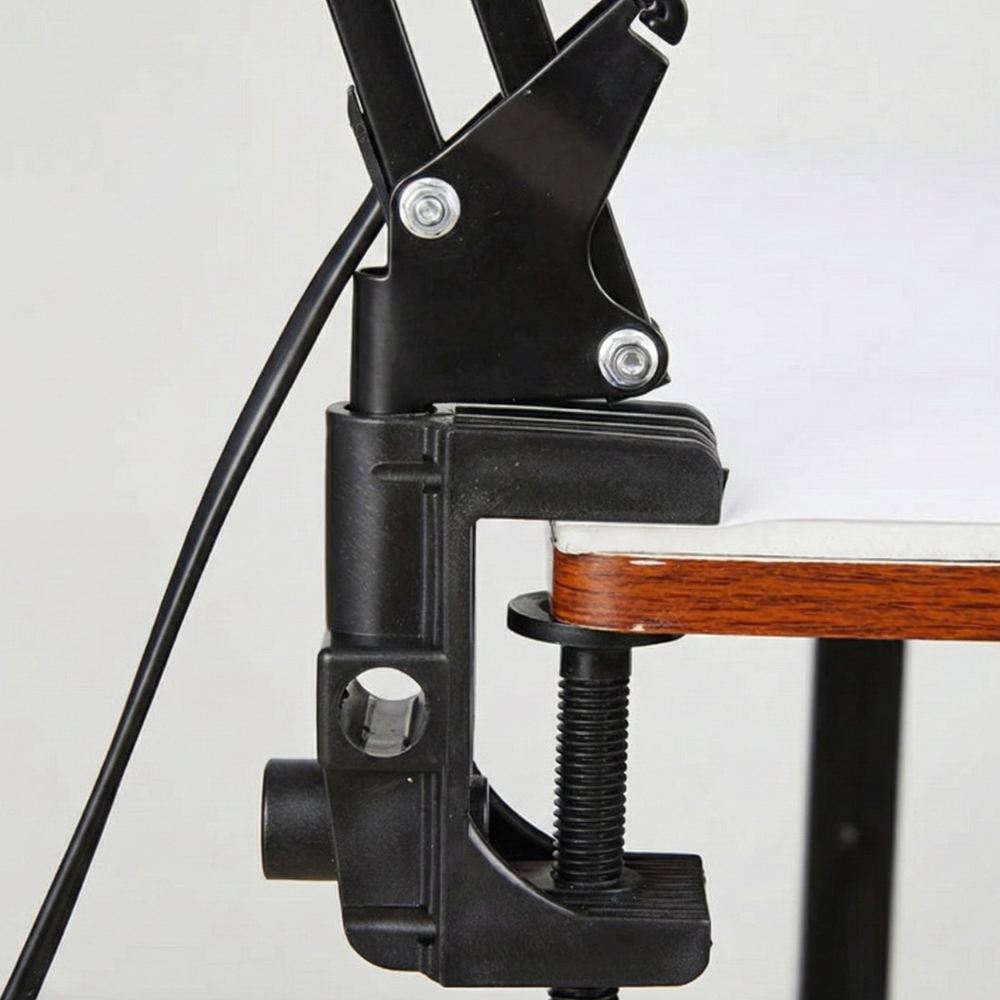 LED Tischlampe mit Gelenkarm – Klemmbefestigung, verstellbar, Metall