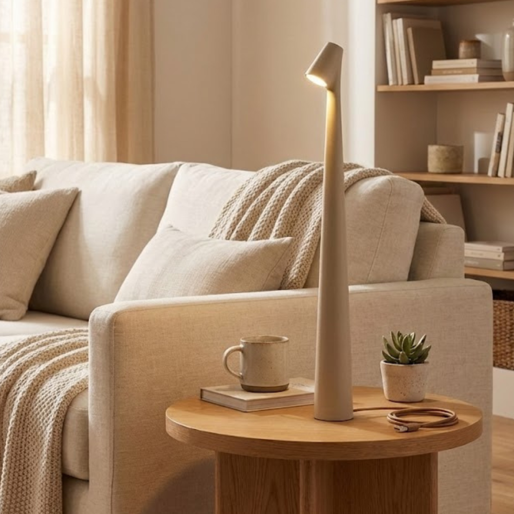 Tall LED Desk Lamp – Slim Adjustable Table Light, Modern Minimalist Design