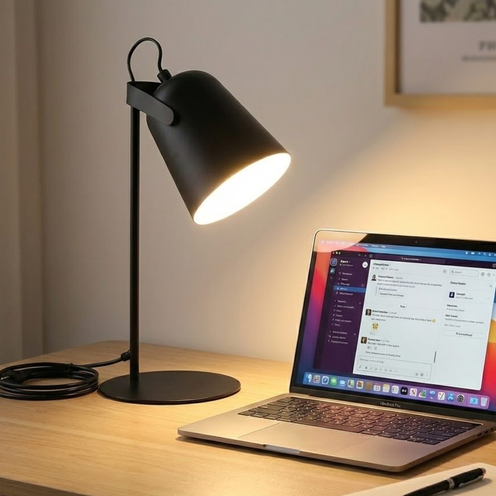 Modern LED Desk Lamp – Adjustable Metal Table Light, Multiple Colors